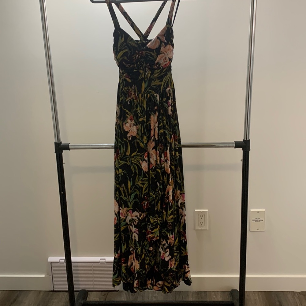Anthropologie Summer floral maxi dress